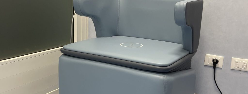 Poltrona per la riabilitazione del pavimento pelvico al Centro Medico Arenzano